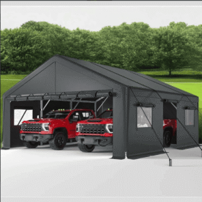 REIBII 20x20 Carport Heavy-Duty 2 Car Carport