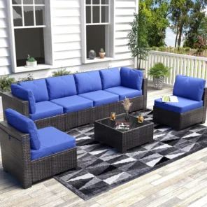 7 piece outdoor patio furniture set