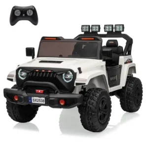 A powerful 24V ride-on truck with 2 seats,