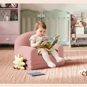 Foldable Lambswool Toddler Couch